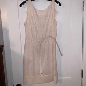 BCBG Paris cream colored dress